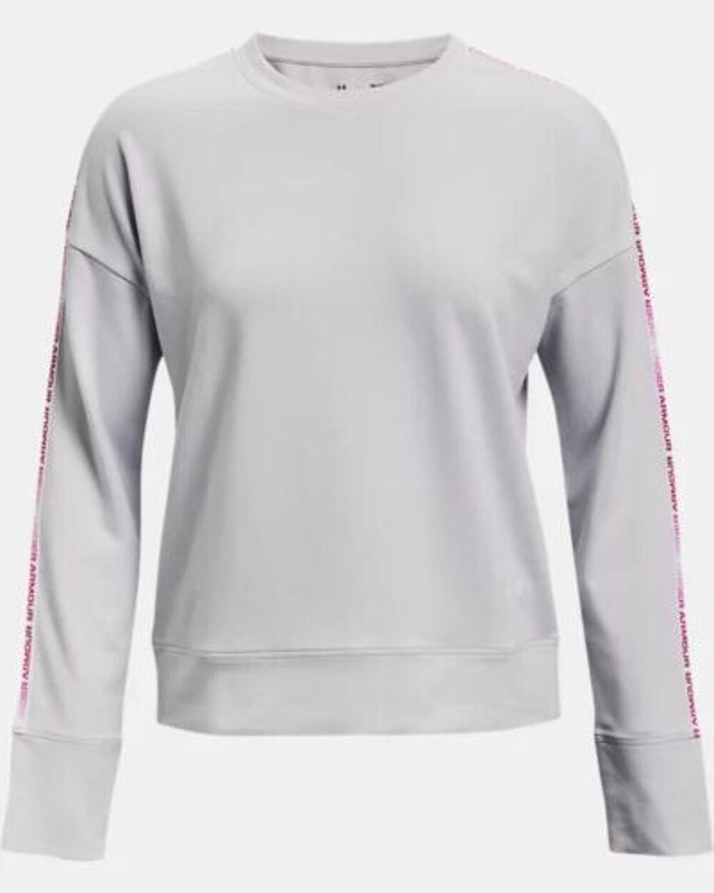 UNDER ARMOUR Sweatshirt Women's 2XL Gray UA Rival Terry Taped Crew